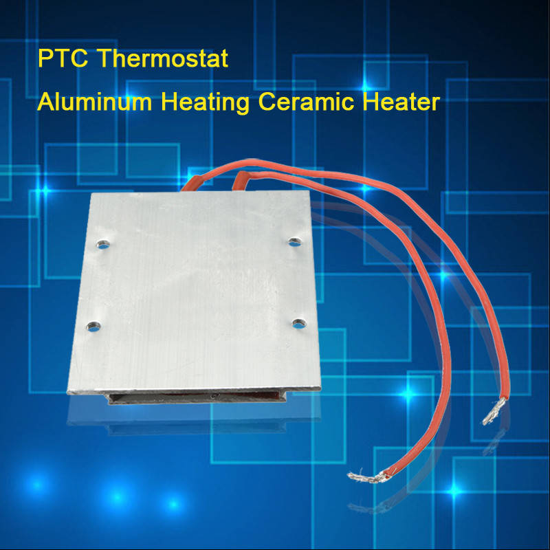 200W AC / DC 220V 77 x 62 x 6mm PTC Thermostat Aluminum Heating Ceramic Heater - 0.06kg
