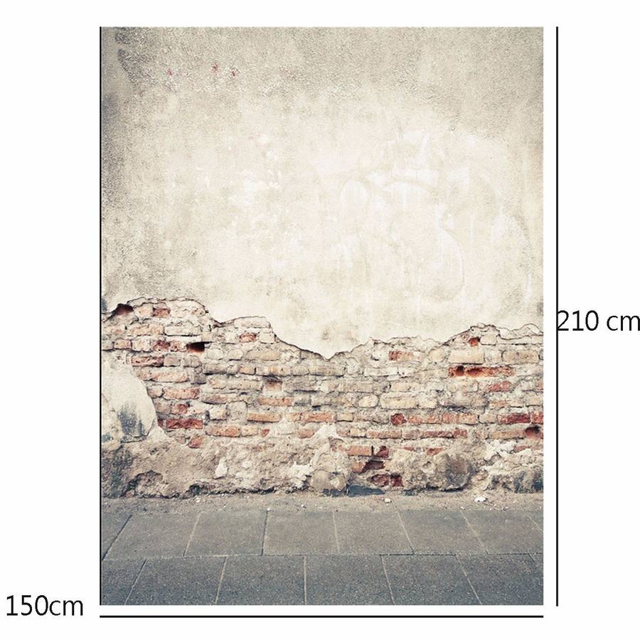 7x5ft Broken Brick Wall Ruins Theme Vinyl Photography Background Backdrop Prop for Studio Photo -
