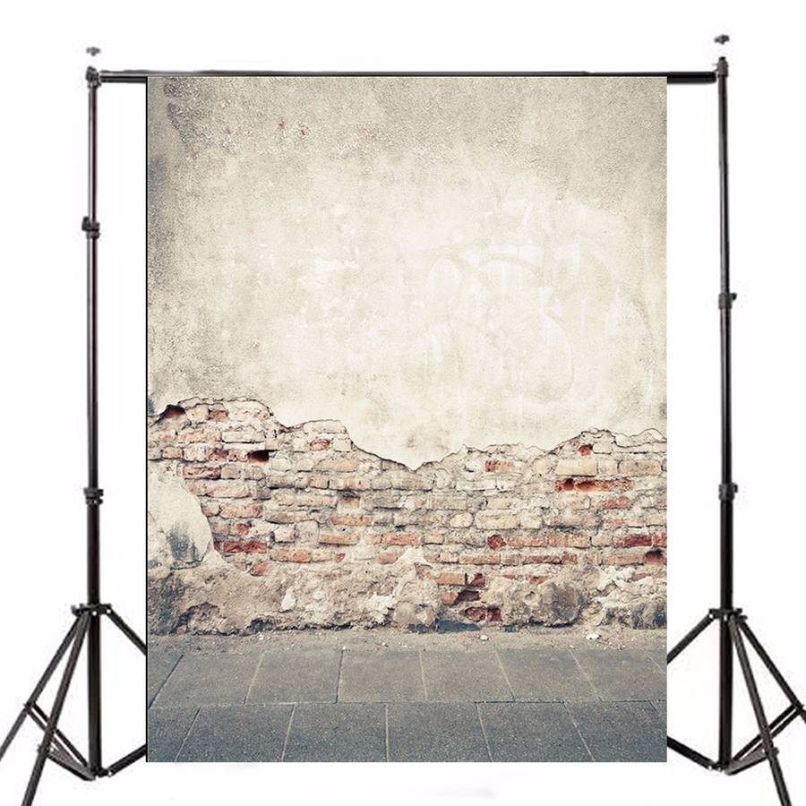 7x5ft Broken Brick Wall Ruins Theme Vinyl Photography Background Backdrop Prop for Studio Photo -