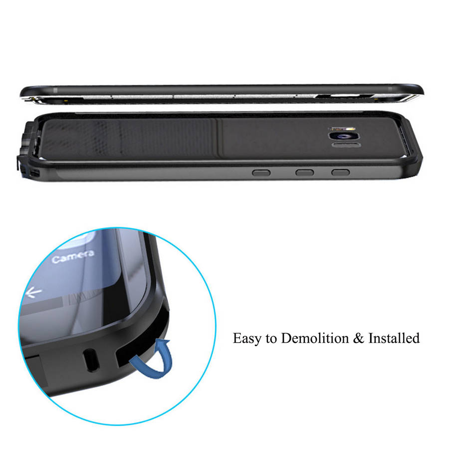 Swimming Waterproof Snowproof Hard PC Case for Samsung Galaxy S8 Plus - 0.09kg