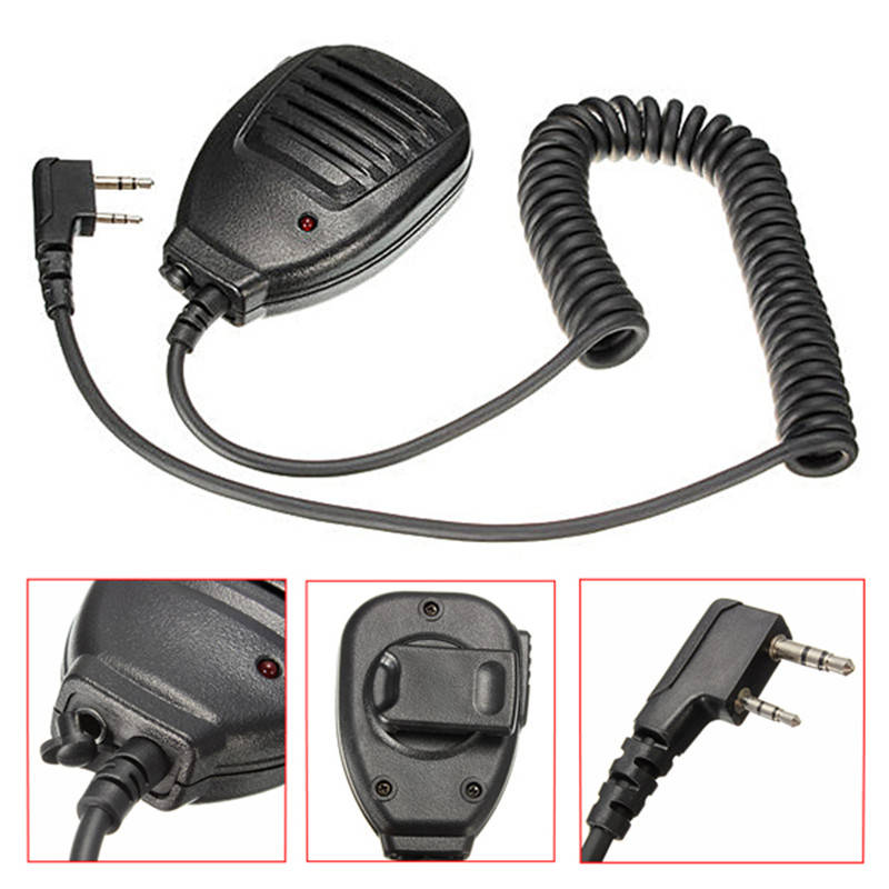 Two Way Radio Walkie Talkie 2 Pin Radio Handheld Microphone Speaker for Motorola BAOFENG PUXING -
