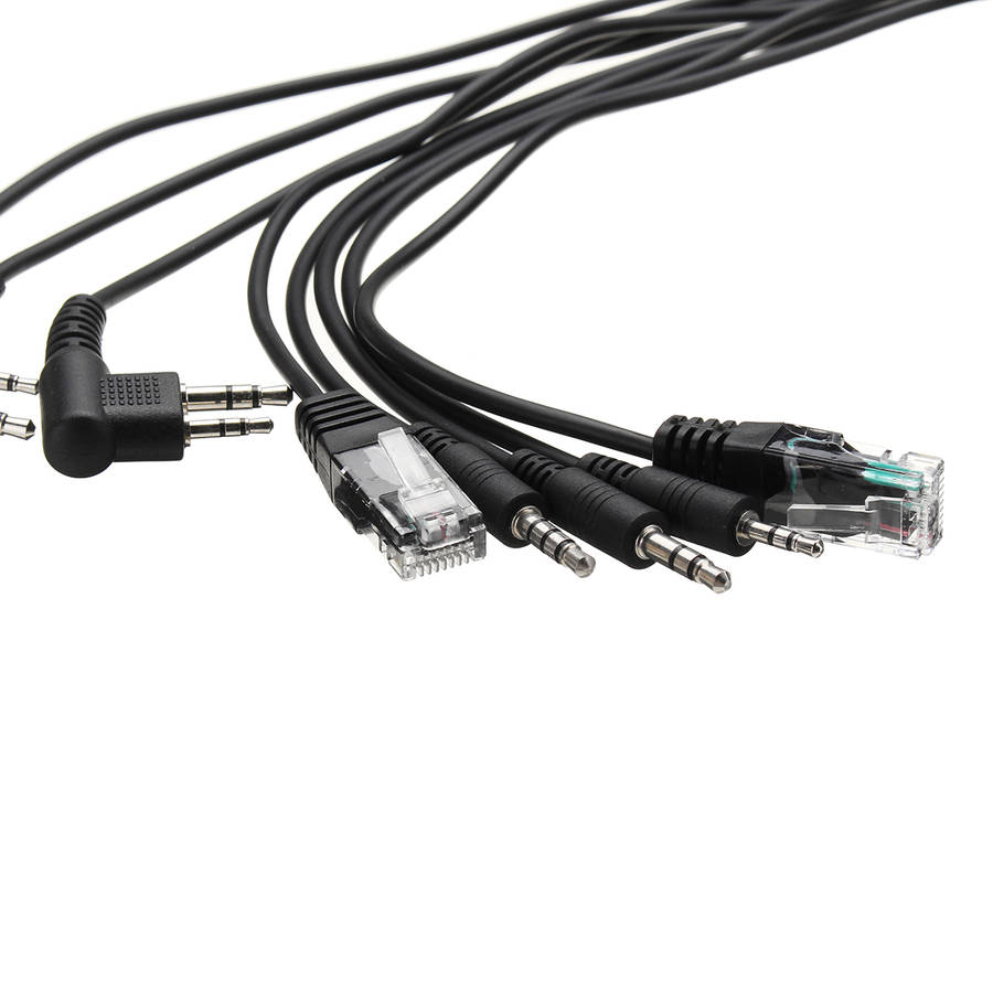 8 In 1 USB Programming Cable for Baofeng for Motorola for Kenwood TYT QYT Radio - 0.10kg