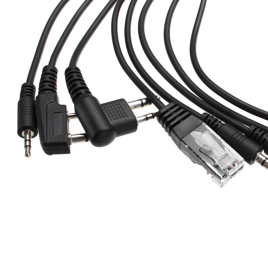 8 In 1 USB Programming Cable for Baofeng for Motorola for Kenwood TYT QYT Radio - 0.10kg