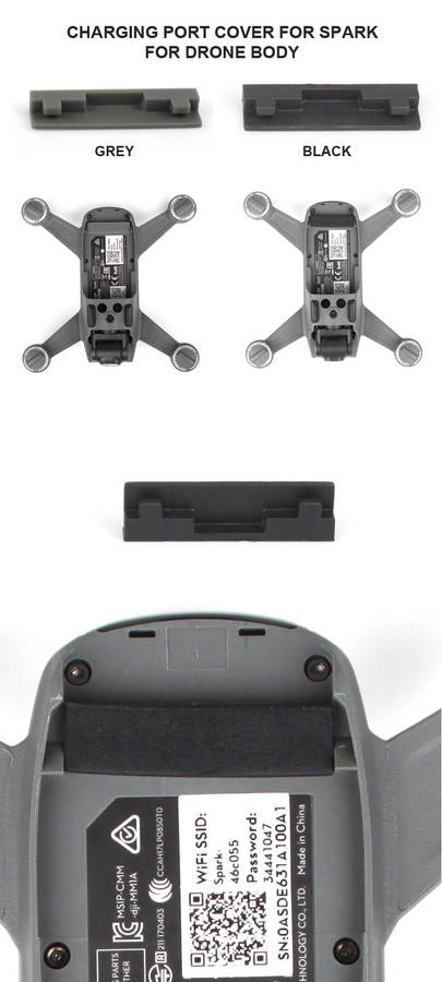 Body Silicone Dust Plug Anti-Oxidation Charging Port Cover For DJI Spark
