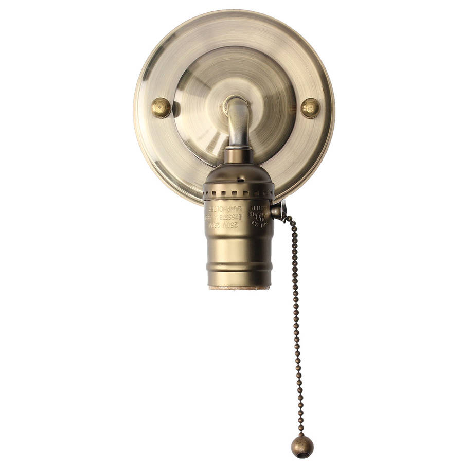 E27 Antique Vintage Wall Light Chain Design Sconce Lamp Bulb Socket Holder Fixture - 0.12kg