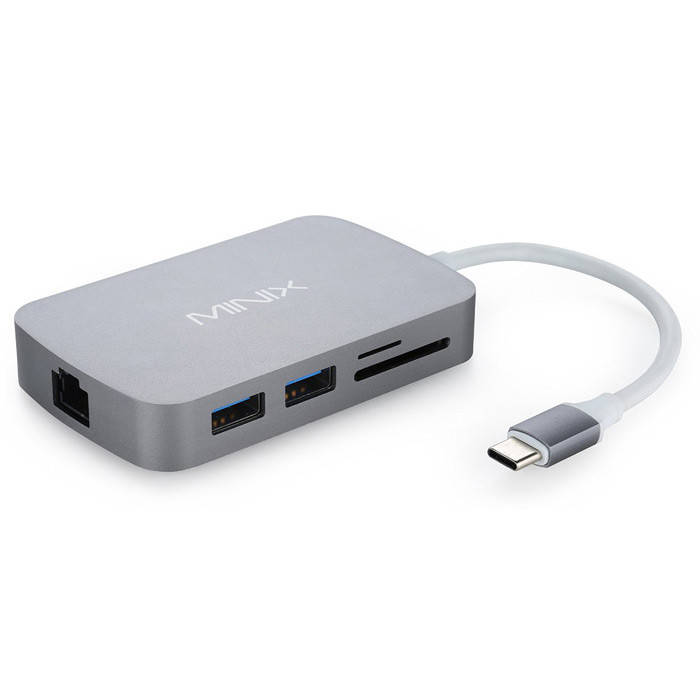 MINIX NEO C Type-C Multiport Adapter with HDMI Output Gigabit Ethernet USB3.0 x 2 TF SD Card Slot