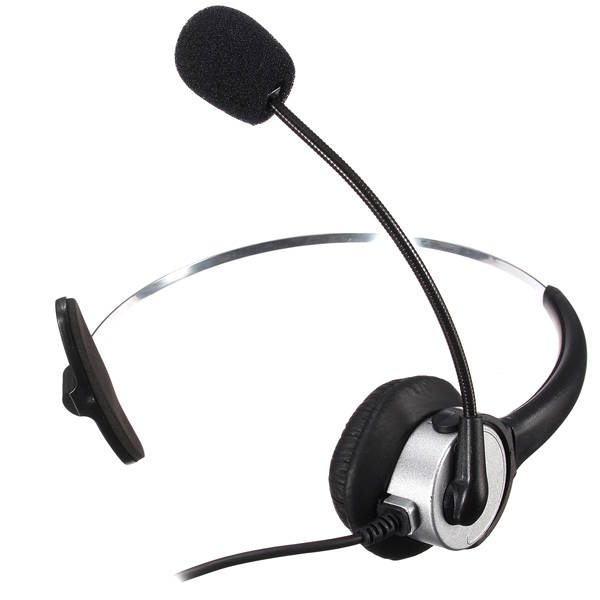 Telephone Noise Cancelling Microphone RJ11 Connector Headset Office Call Centre