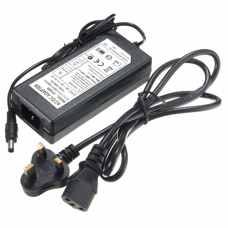 5.5mm x 2.5mm  AC 100-240V to DC 24V 5A Switching Power Supply Adapter Transformer