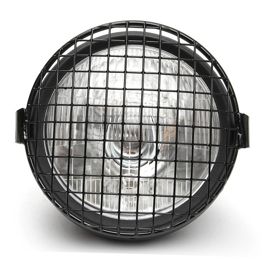 Retro Vintage Motorcycle Side Mount Headlight Cafe Racer Old School