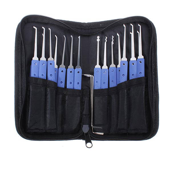 18 in 1 Stainless Steel Lock Pick Set Locksmith Tools