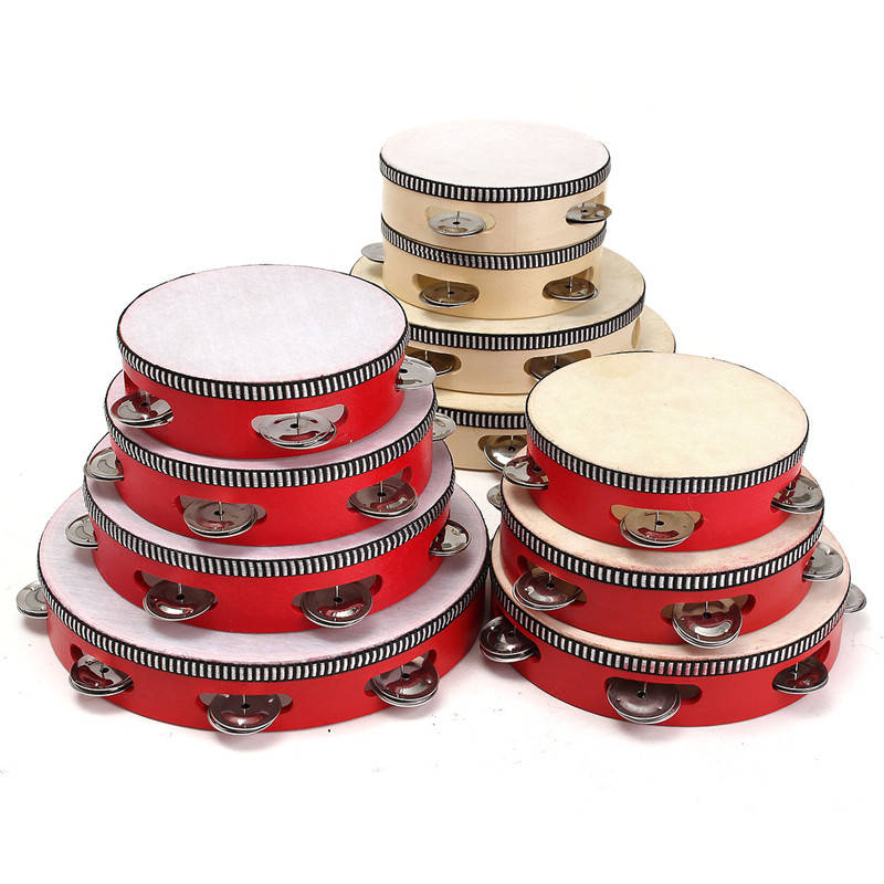 Educational Toy Musical Tambourine Beat Instrument Hand Drum For Children Kids