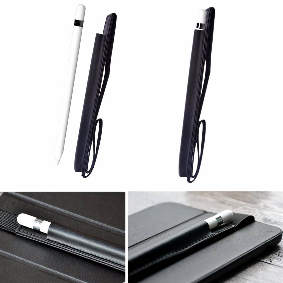 Leather Case Cover Holder Pouch For Apple Pencil iPad Pro 9.7'' 12.9'' Tablet
