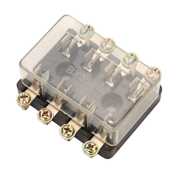 4 Way Car Auto Circuit Fuse Box Holder AGC & JSO Tube Multiple Fuse Holder Waterproof