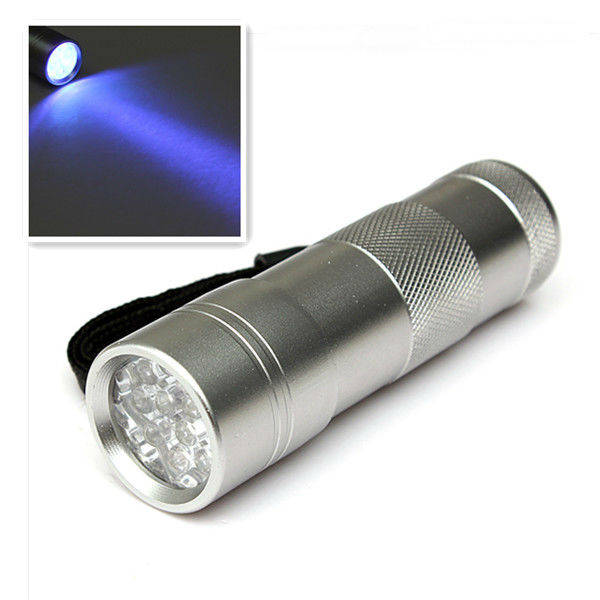 12 LED Ultra Violet UV Black Light LED Flashlight Torch