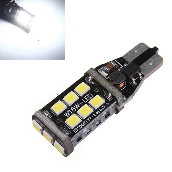 Xenon white T15/T10 15W LED Car Backup Reverse Brake Bulb