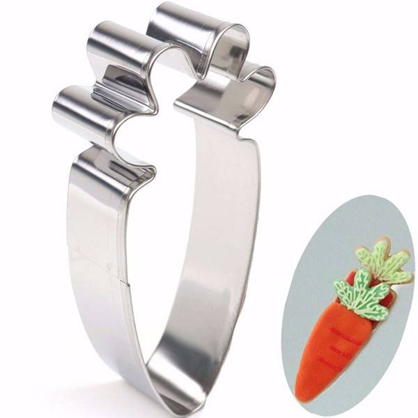 Carrot Stainless Steel Cookie Cutter Mold Biscuit Fondant Cutter Cake Decorating Tool