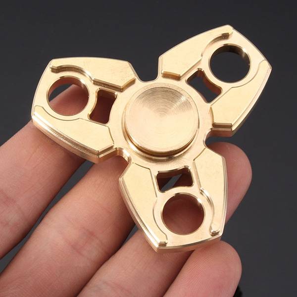EDC Brass Hand Spinner Gadget Finger Spinner Fidget Focus Reduce Stress Gadget