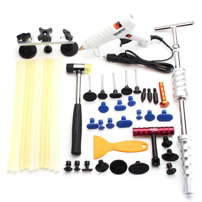 Paintless Repair Slide Hammer Hail Removal Dent Puller Glue Stick Tool Kits