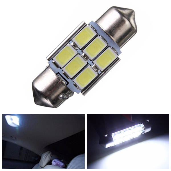 31MM Festoon Dome Map Interior LED Light Bulbs DE3175 3022 3021