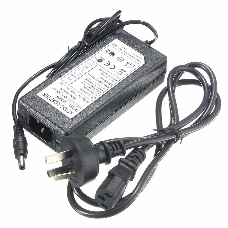 5.5mm x 2.5mm  AC 100-240V to DC 24V 5A Switching Power Supply Adapter Transformer