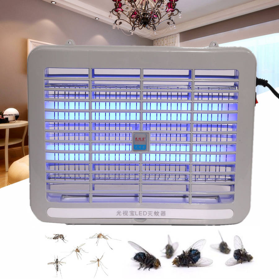 220V 1W LED Light Electronic Indoor Mosquito Insect Killer Bug Fly Zapper US Plug