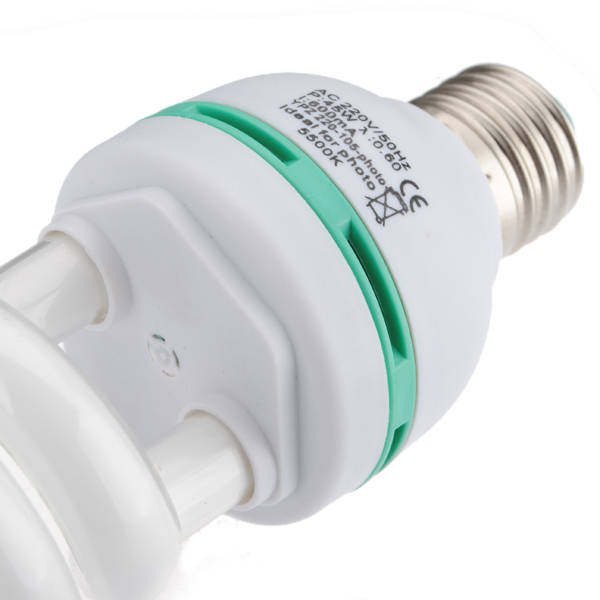 45W 5500K Studio Lighting Daylight Photo Video Bulb Lamp 220V E27