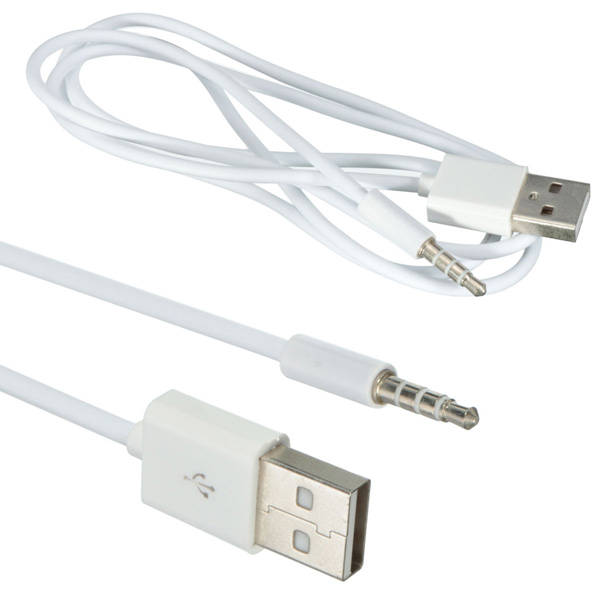 3.5mm AUX Audio Plug Jack to USB 2.0 Male Charge Cable Adapter