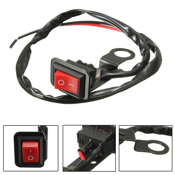Motorcycle ATV Quad Bike Headlight On/Off Switch