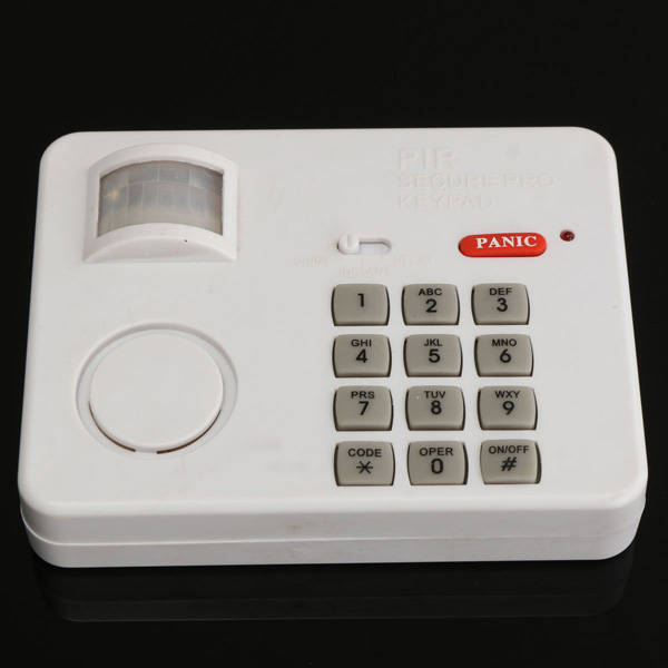 PIR Wireless Motion Sensor Alarm with Security Keypad for Home Door Garage Shed