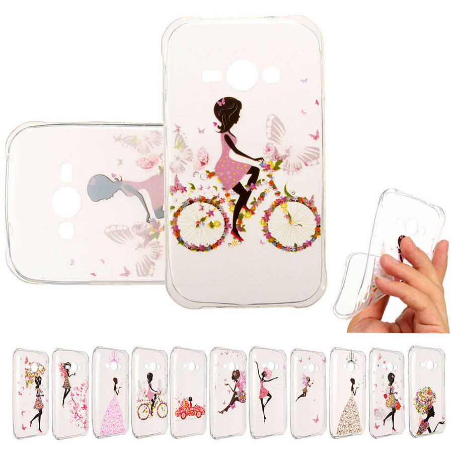 Durable Slim Soft TPU Gel Case Color Patterns Cover For Samsung Galaxy J1 ACE