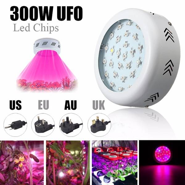 300W UFO LED Full Spectrum Grow Light Lamp for Plants Hydroponic Indoor Flower