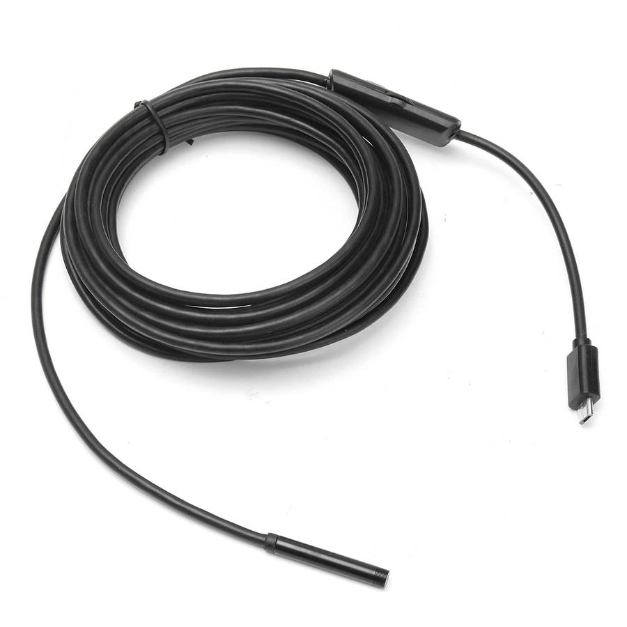 Waterproof 5.5/7mm 6 LED Lens 5m 1.3MP Endoscope USB Camera Borescope For Android Smartphone Laptop