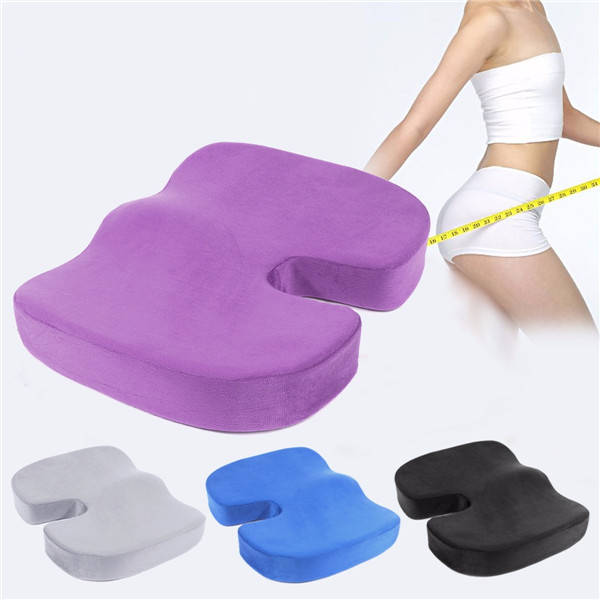 Orthopedic Seat Cushion U Shape Memory Foam Buttocks Shaping Waist Care Coccyx Pain Relief