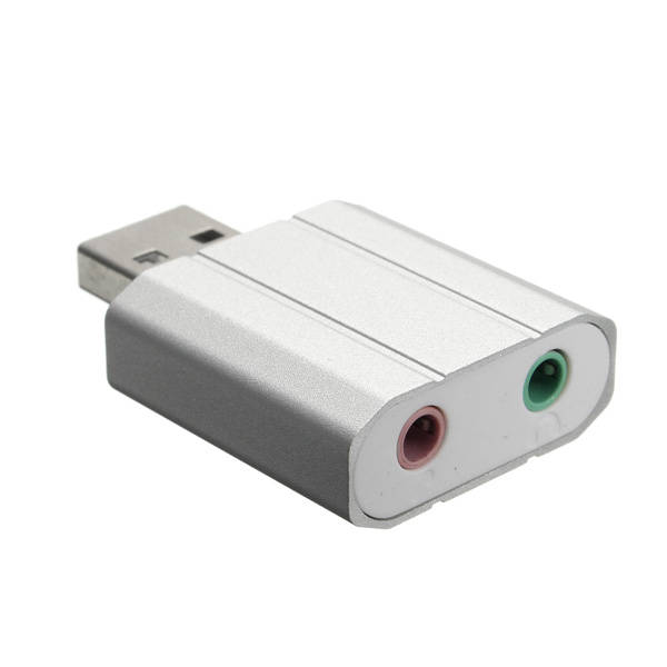 Alloy USB 2.0 External Audio Sound Card Virtual 5.1 Plug and Play Channel Adapter