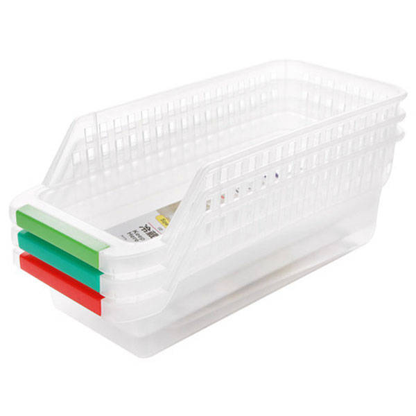 Plastic Refrigerator Storage Drawer Box Hollow Food Fruit Vegetables Drinks Kitchen Organizer
