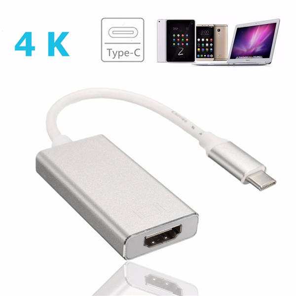 Aluminum USB 3.1 Type C USB-C Male to 4K HDMI Adapter Convertor Cable for HDTV *FREE SHIIPPING