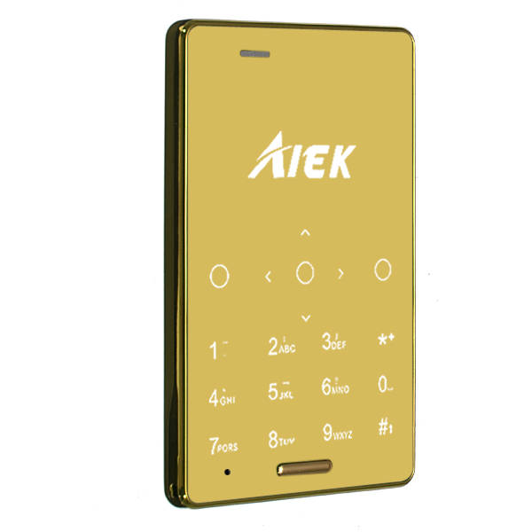 AIEK M4 0.96 Inch Ultra-thin MTK Dual SIM Card Bluetooth Quad-Band Mini Card Phone