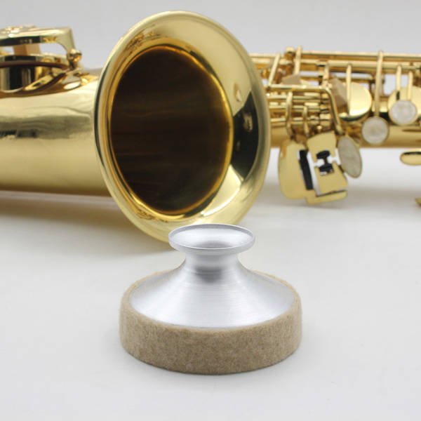 Saxophone Mute Sound Metal Dampener for Alto Tenor Treble Saxophone