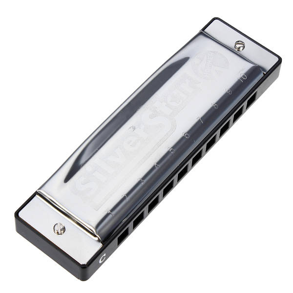 Silver Star HOHNER 10 Holes Blues Harmonica Key Of C
