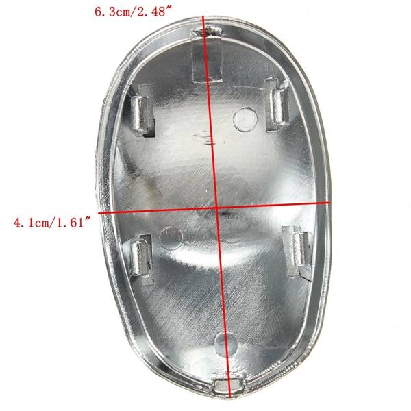 Replacement 5 Speed Black Chrome Gear Stick Knob Cap Cover For Ford Fiesta Focus