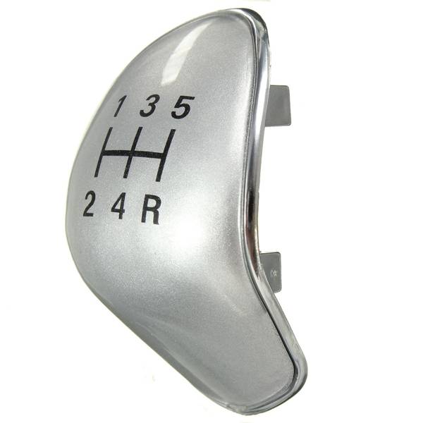 Replacement 5 Speed Black Chrome Gear Stick Knob Cap Cover For Ford Fiesta Focus