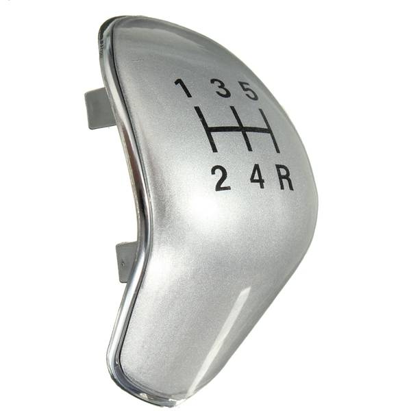 Replacement 5 Speed Black Chrome Gear Stick Knob Cap Cover For Ford Fiesta Focus