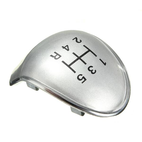 Replacement 5 Speed Black Chrome Gear Stick Knob Cap Cover For Ford Fiesta Focus