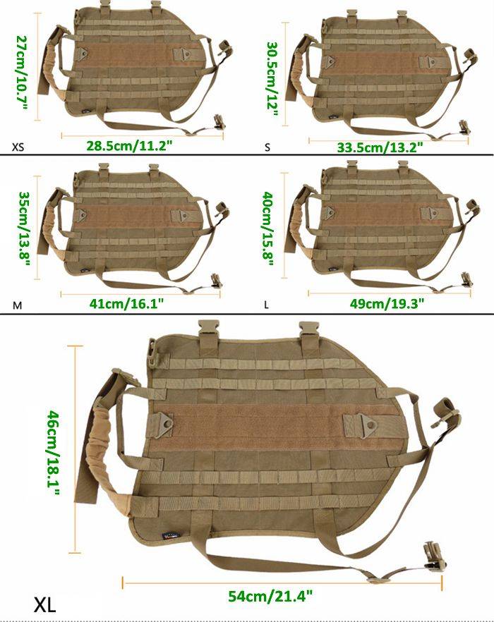 Army Tactical Dog Vests