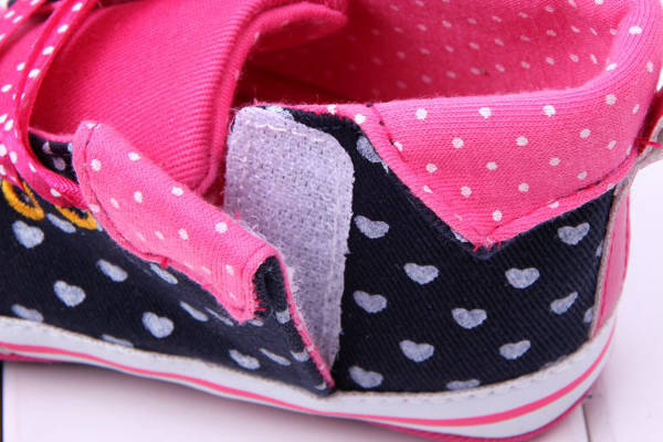Baby Toddler Bandage Love Prewalker Rubber Sole Crib Shoes 