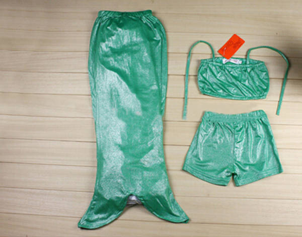 Children Girls Mermaid Swimsuit Princess Costume Bikini Set