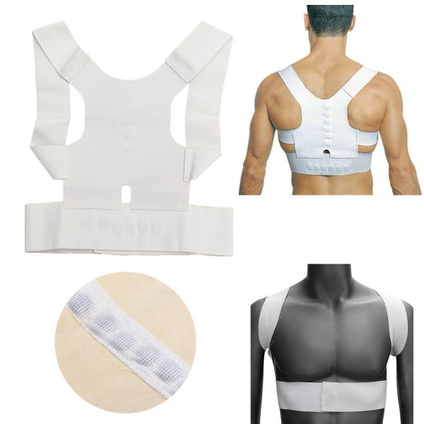 Back Support Brace Belt Magnet Therapy Posture Shoulder Corrector 