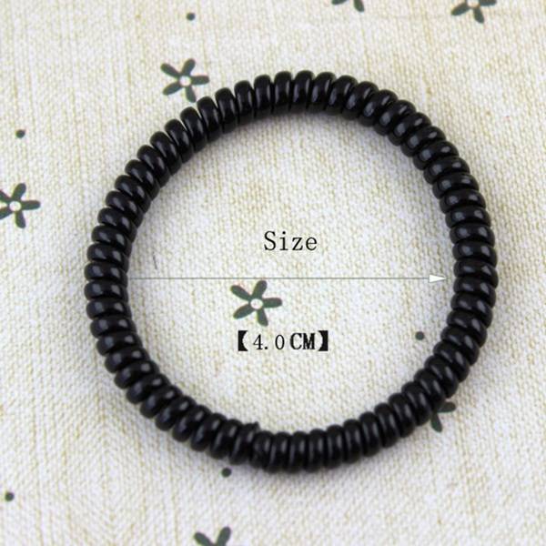 Colorful Elastic Wire Hair Phone Cord Tie Band Hairband 