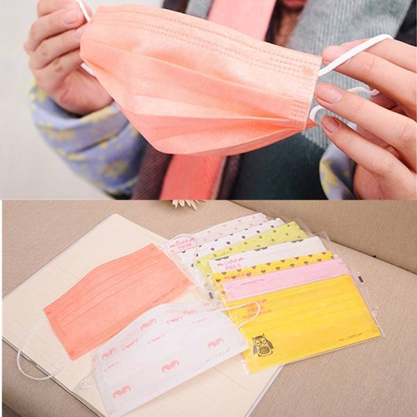 Disposable Ear Loop Non Woven Salon Mouth Flu Face Mask