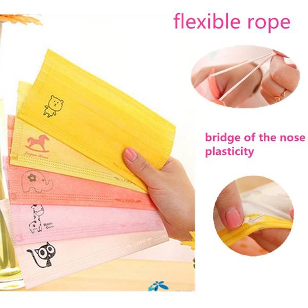 Disposable Ear Loop Non Woven Salon Mouth Flu Face Mask